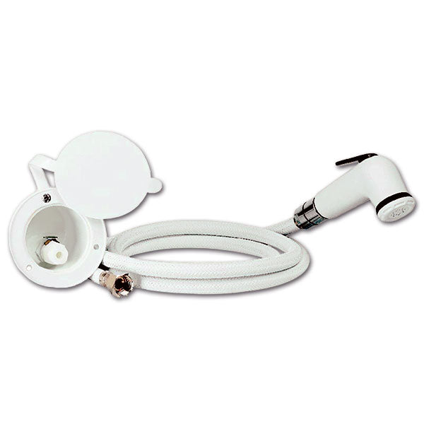 External water connection with PRE130 shower head