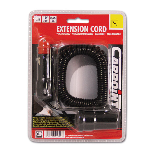 Cable de extensión para encendedor de cigarrillos de 12 V 8711293016990