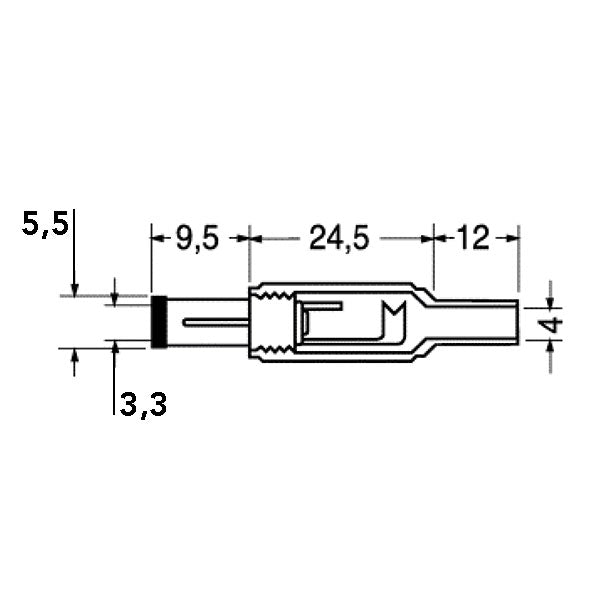 Conector de alimentación PRS17 de 12 V