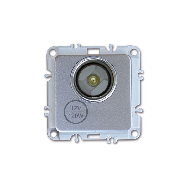 Toma de corriente GalaXL PRS614 de 12 V y 120 W CC con acabado satinado