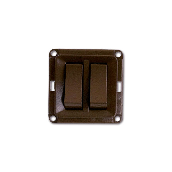Doppio Interruttore marrone Mobil Plus PRS624