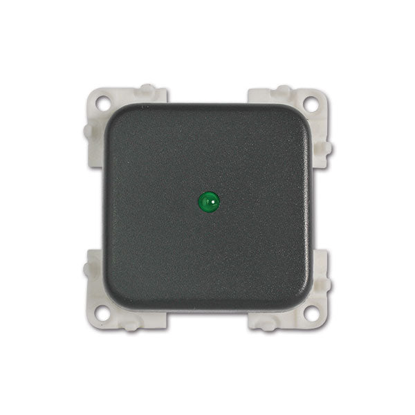 CBE Interruttore 12V con LED verde grigio