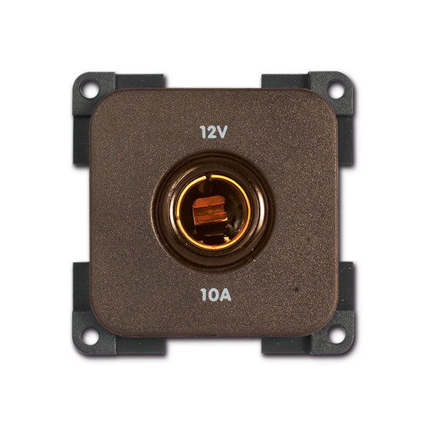 CBE Presa 12V DIN marrone