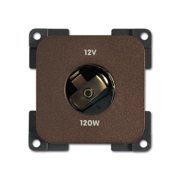 Toma de corriente CBE 12 V CC marrón