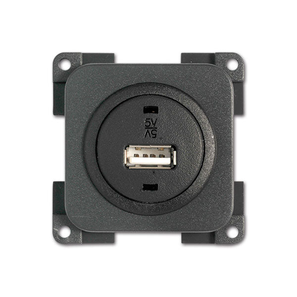 Toma USB CBE 3A gris
