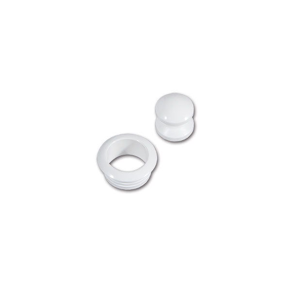 Mini pulsante e rosetta bianco - blister 8032793933151