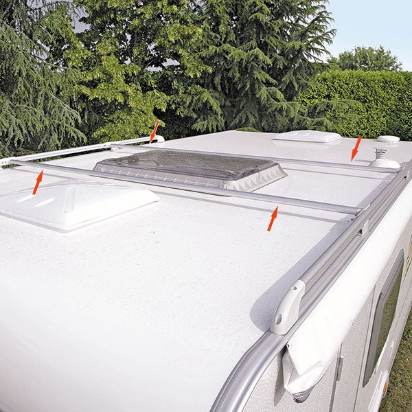 Fiamma Fixing-Bar Rail Barre Portatutto in Alluminio 240 cm per Camper 98655-075