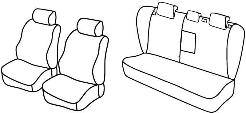 Lampa Set coprisedili Superior - Nero/Grigio - Fiat Croma (05/05>04/11) QE15010F