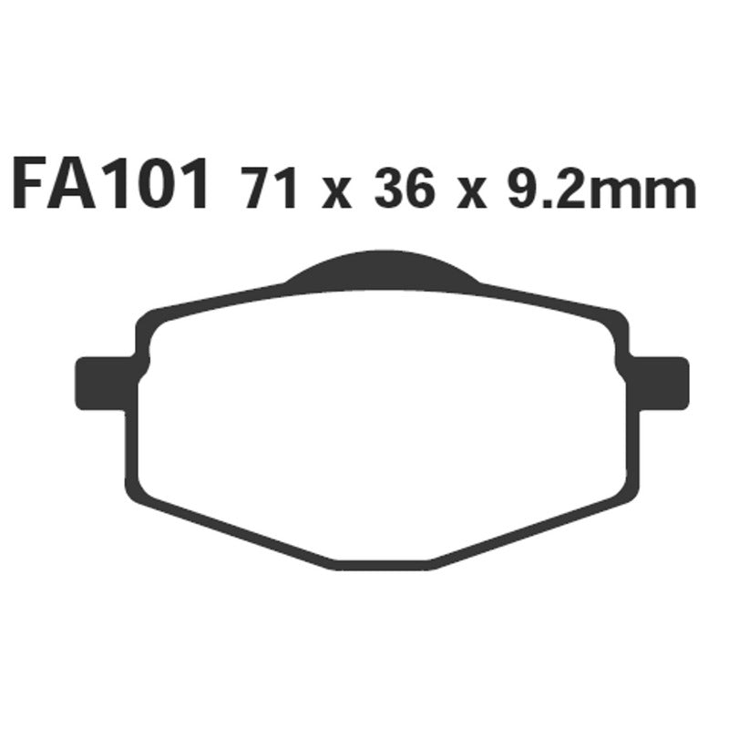 Ebc Pastiglie freno Tt Yamaha Xt Tenere 600 87- FA101TT