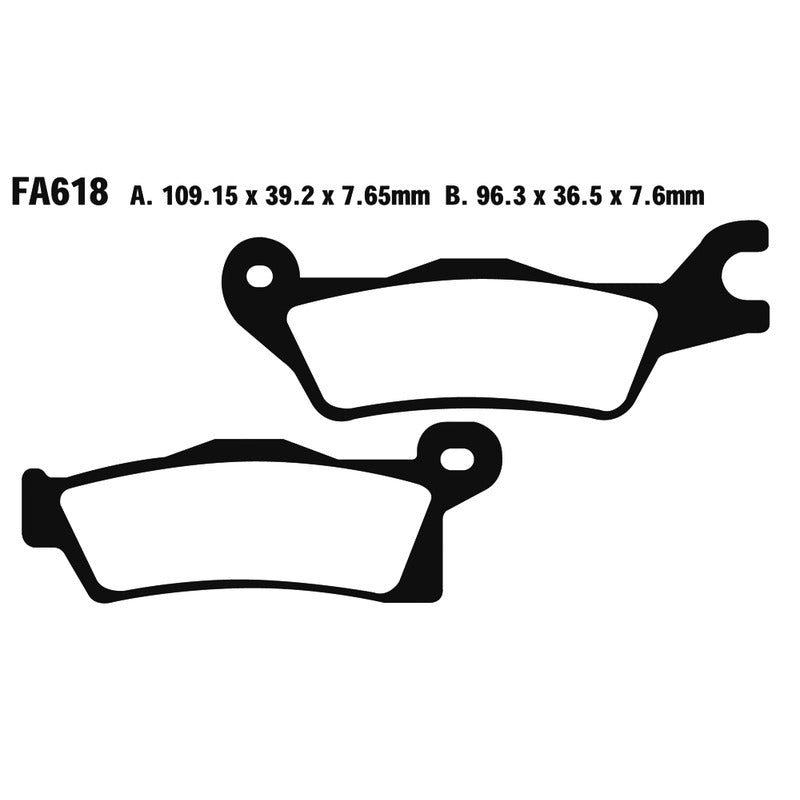 Ebc Pastiglie freno Tt Can Am Outlander 800/1000 21- Renegade FA618TT