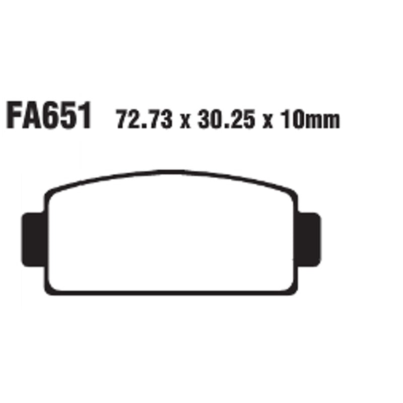 Ebc Pastiglie freno Tt Cf Moto / Quadzilla FA651TT