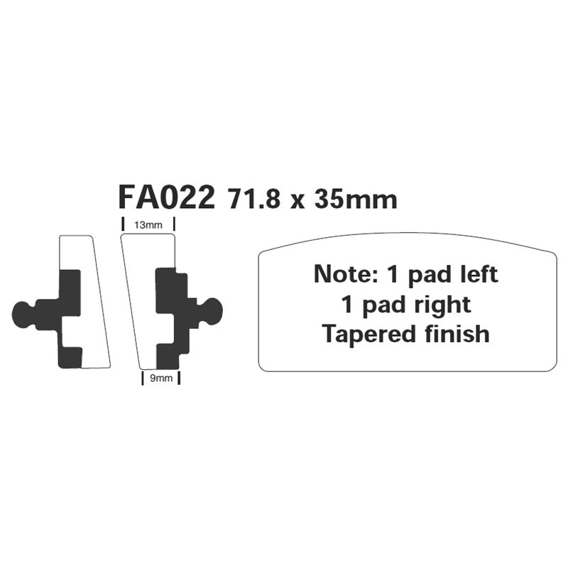 Ebc Brake Pads BMW R 60-75-80-90-100-80 FA022