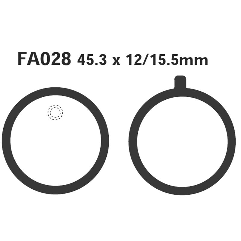 Ebc Pastiglie freno Yamaha Rd 100/125/200 Dx 75-80 FA028