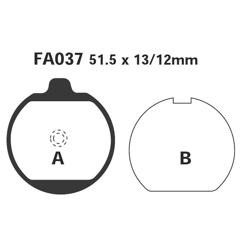 Ebc Pastiglie freno Kawasaki Z 650/750 76-78 FA037