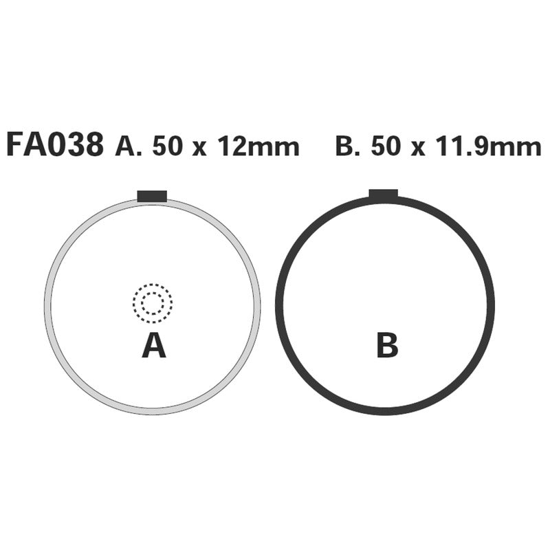 Ebc Pastiglie freno Suzuki Gs 550/100077-80 FA038