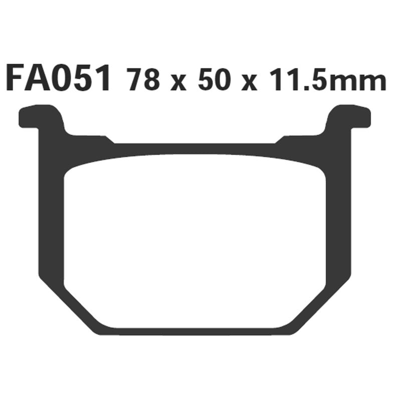 Ebc Pastiglie freno Suzuki Gn 250 Gsx 400 80- FA051
