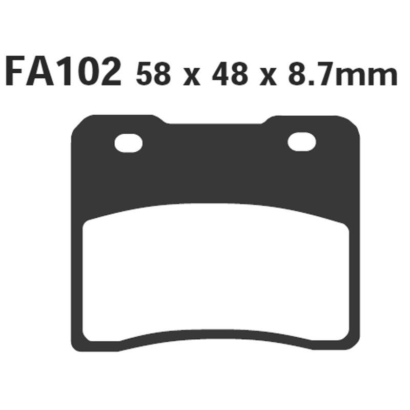 Ebc Pastiglie freno Suzuki Rg 250 Gamma Anteriore FA102