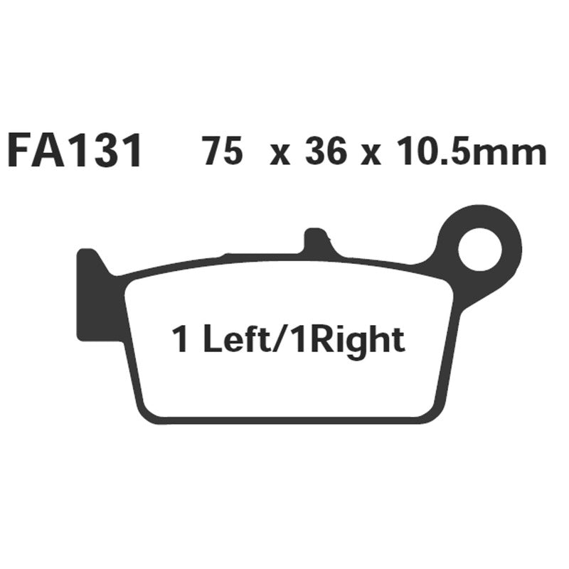 Ebc Pastiglie freno Honda Cr-Cre-Crm-Xr FA131TT