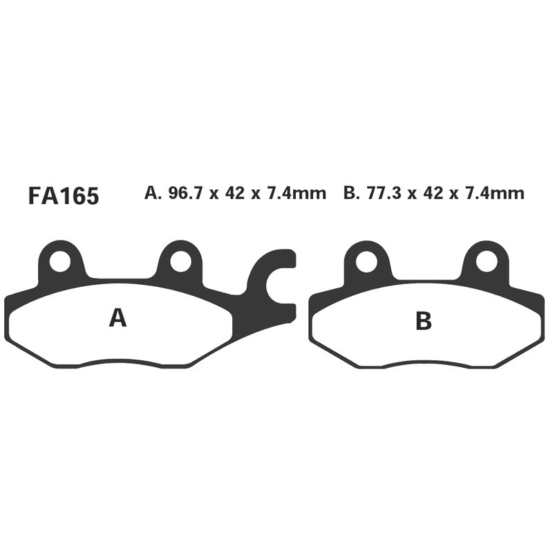 EBC Brake Pads Kawasaki Atv-Suzuki Atv Front FA165TT