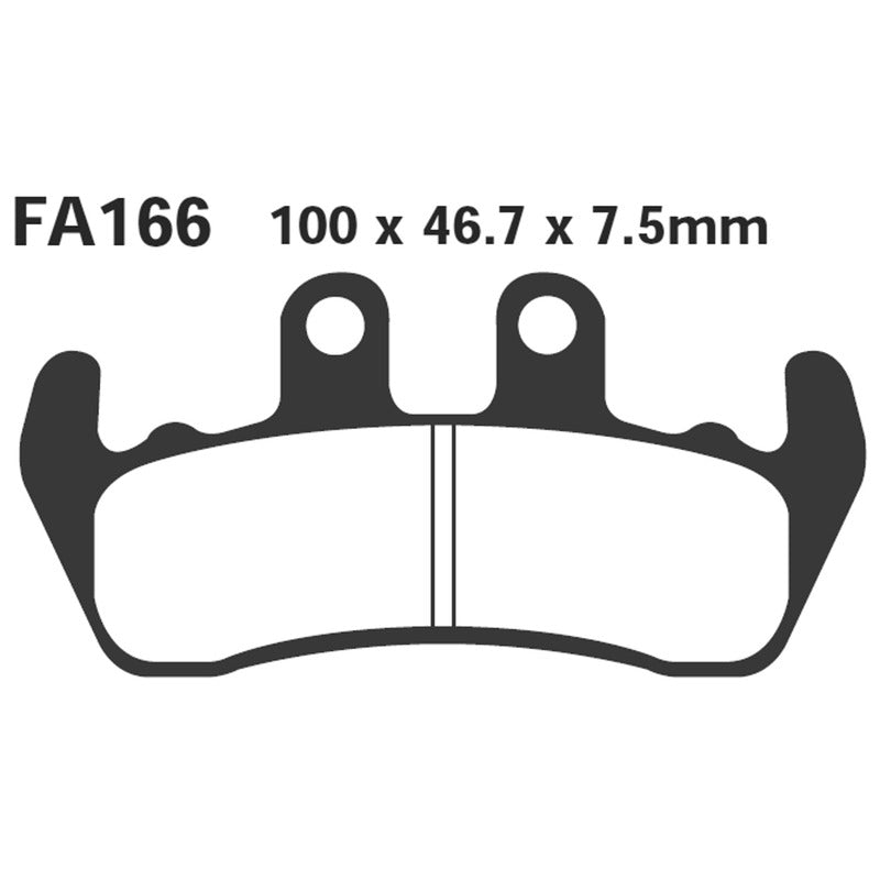 Ebc Pastiglie freno Yamaha Dt125 Tenere Anteriore FA166