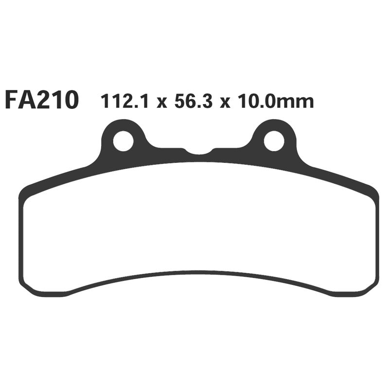 Ebc Pastiglie freno Buell M2-S1-S2 94-97 Anteriore FA210