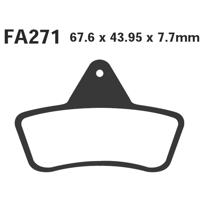 Ebc Pastiglie freno Tt Arctic Cat 96-04 FA271TT