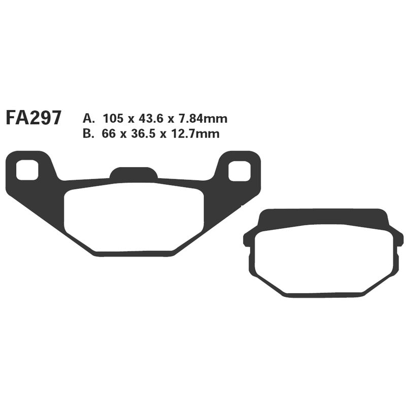 Ebc Pastiglie freno Sym Husky 125 Anteriore FA297