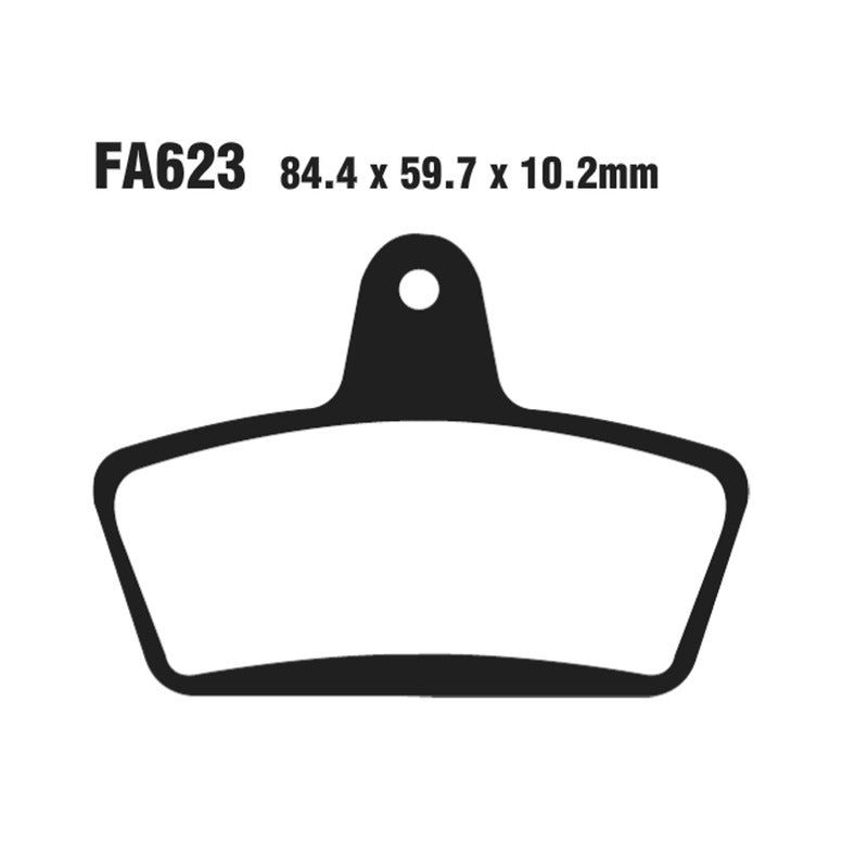 Ebc Pastiglie freno Hh Pinza Hhi 4 Pistoncini FA623HH