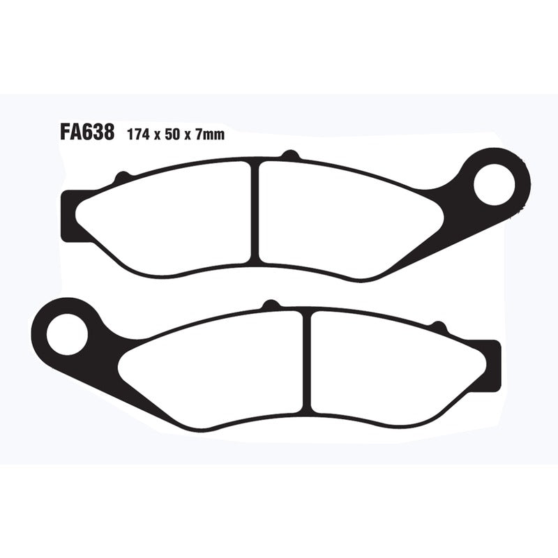 Ebc Pastiglie freno Harley davidson Trike Tri Glide ultra 14- Anteriori FA638