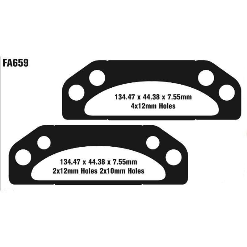 Ebc Brake pads Tt Polaris Ranger 05-16 FA659TT