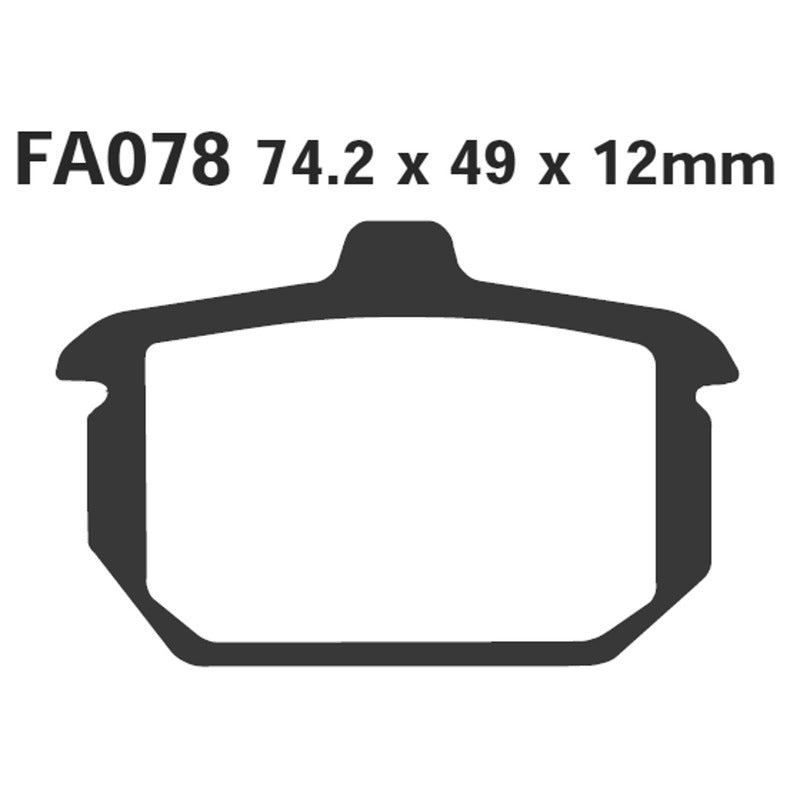 Ebc Pastiglie freno V Harley davidson Xl-Fx-Fxd-Fxst 82-87 Posteriore FA078V