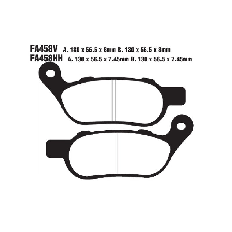EBC Brake Pads V Harley Davidson Rear FA458V