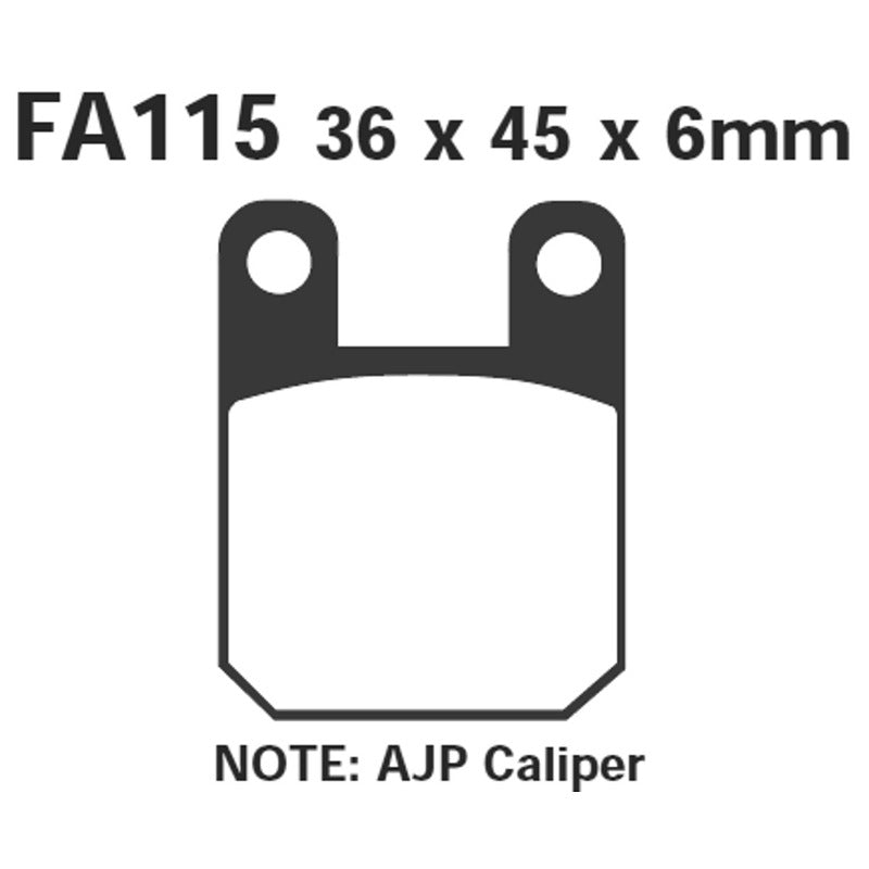 Ebc Brake pads R Yamaha -Rieju FA115R