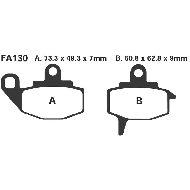Ebc Brake Pads R Kawasaki Klr650 87-89 Front FA130R