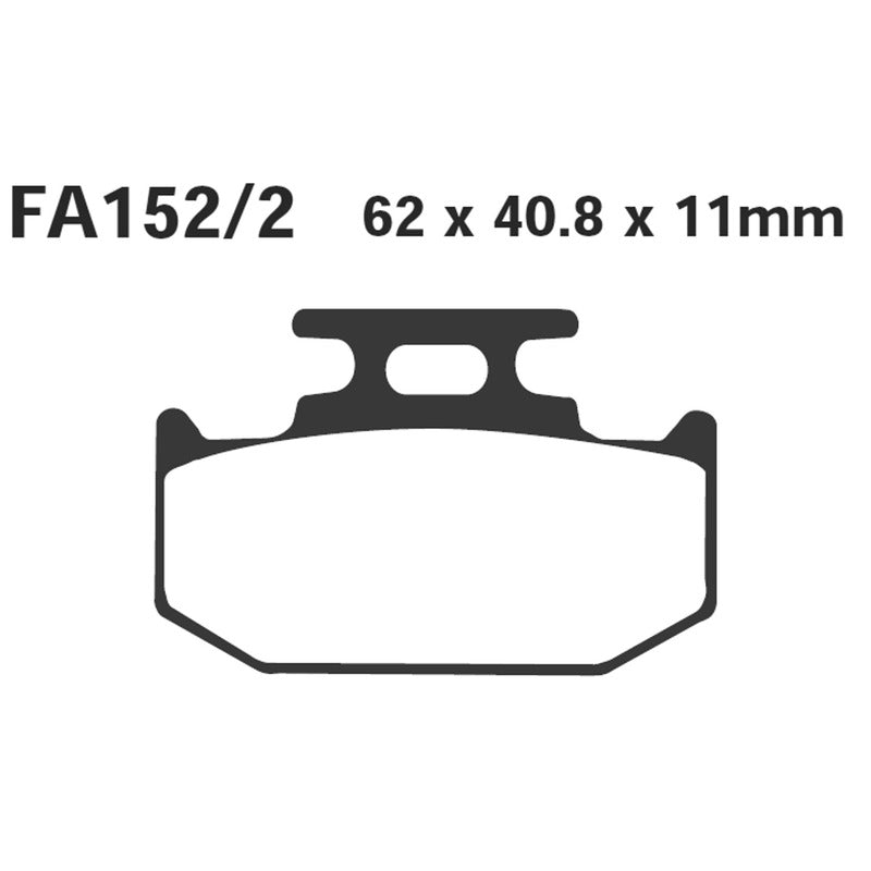 Ebc Brake Pads R yamaha Tt600E Post FA152/2R
