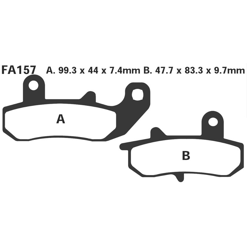 Ebc Brake Pads R Suzuki Dr 800 90- Rear FA157R