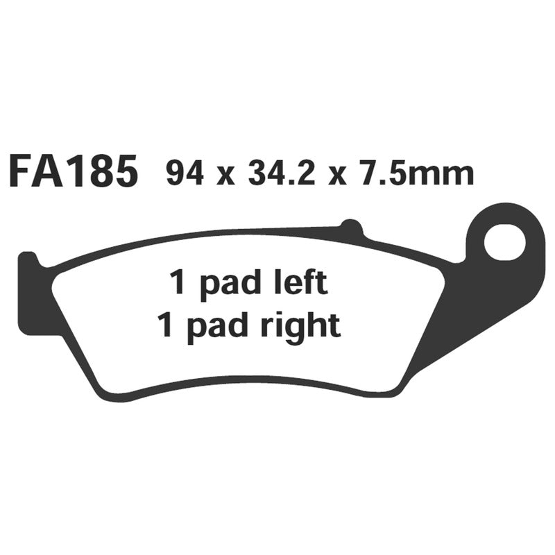 Ebc Brake Pads R Honda Crf 450 03- Front FA185R