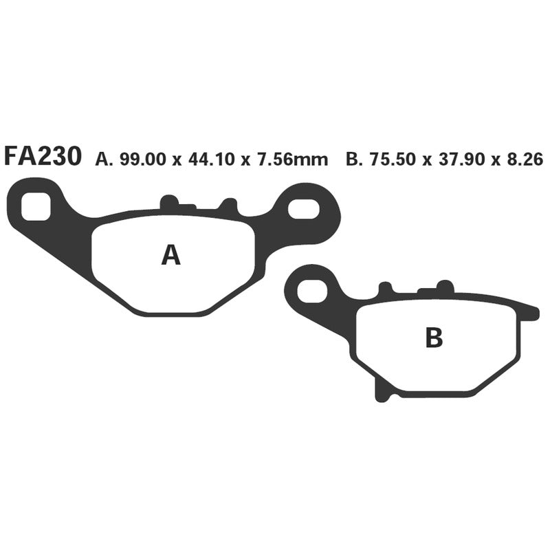 Ebc Pastiglie freno R Suzuki Dr 125 03-09 Anteriore FA230R