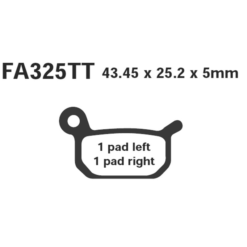 Ebc Brake pads R Ktm-Lem-Tomos FA325R