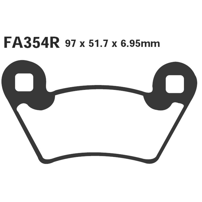 Ebc Pastiglie freno R Polaris Ranger FA354R