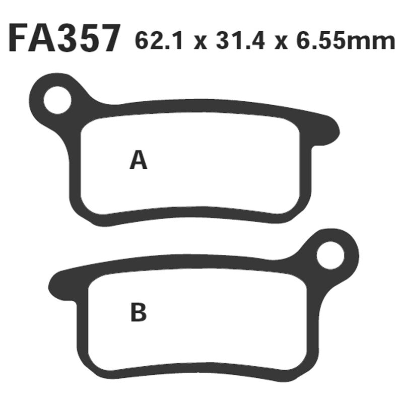 Ebc Brake Pads R Ktm Sx 65 02- Front FA357R