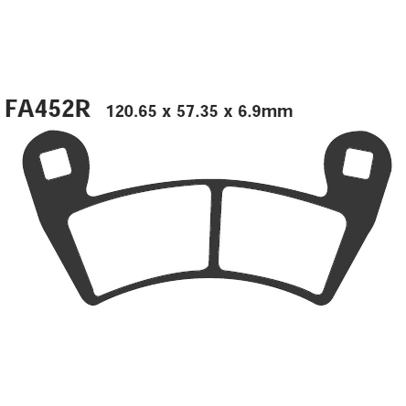 Ebc Brake Pads R Polaris Ranger 50008- Front FA452R