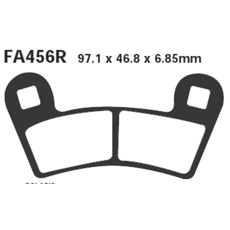 Ebc Pastiglie freno R Polaris 450 S 08- Outlaw Anteriore FA456R