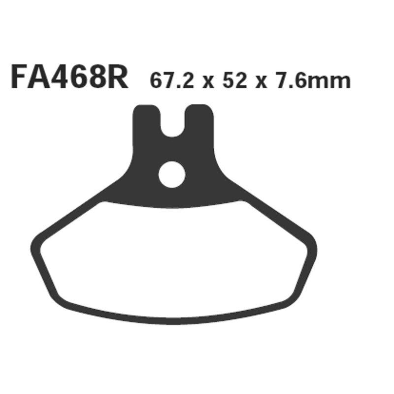 Ebc Brake Pads R Can-Am Ds 45008- Front FA468R