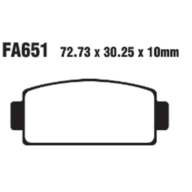 Ebc Brake Pads R Cfmoto Force 500/550/600/800 FA651R