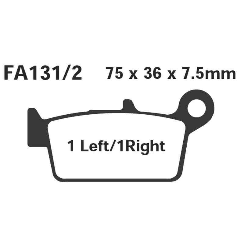 Ebc Brake pads Sfa peugeot Sv 50/125 SFA131/2