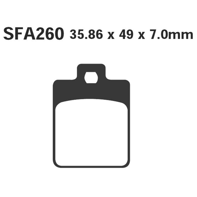 Ebc Brake Pads Sfa Zip Rst/Sp Front SFA260