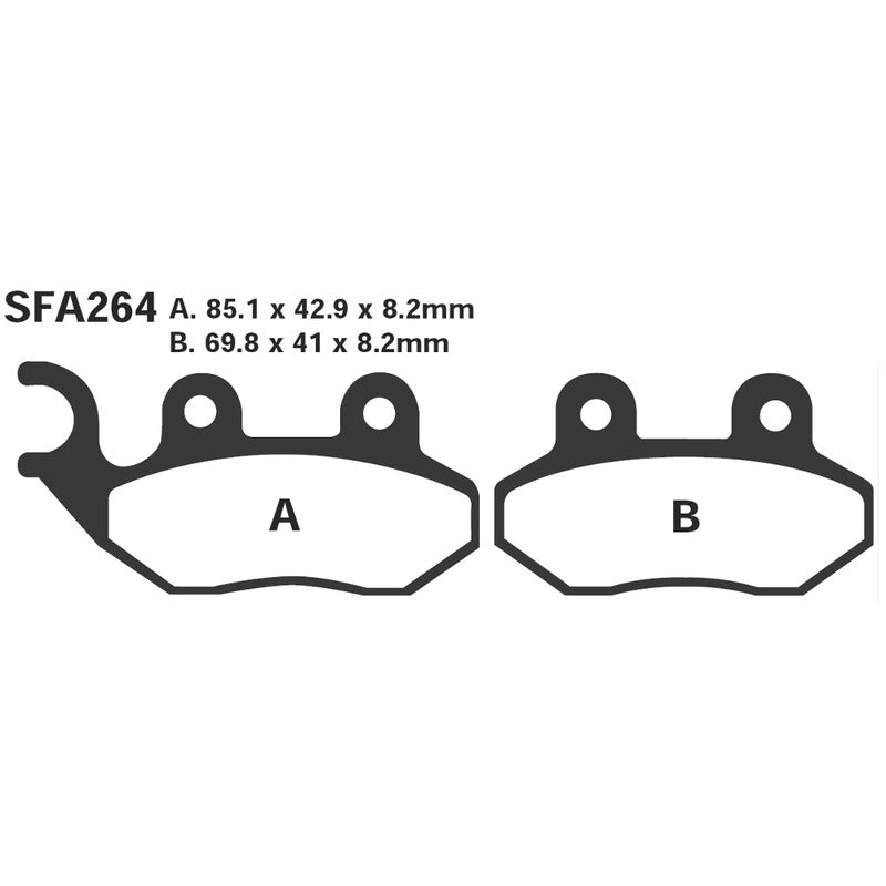 Ebc Pastiglie Sfac Sym Citycom 300 Anteriore / Posteriore Hd 200 Evo Anteriore SFAC264