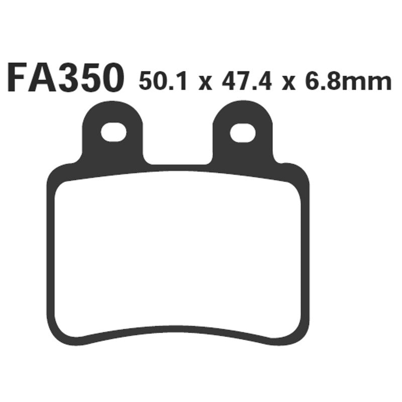 Ebc Pastiglie freno Sfa peugeot Eliseo-Elystar Posteriore SFA350