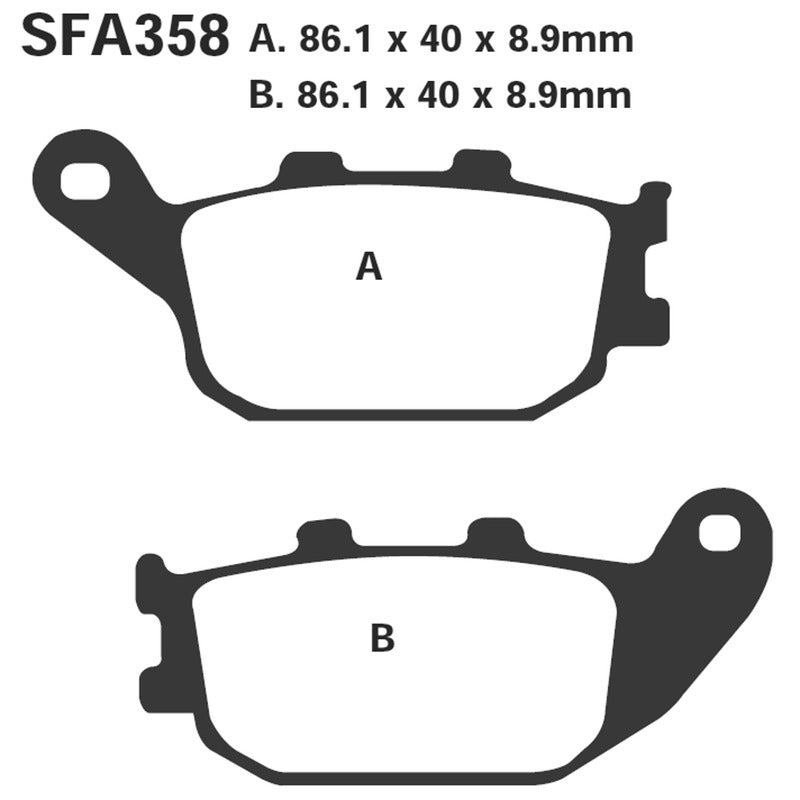 Ebc Brake Pads Sfa Honda Jazz 250 P SFA358